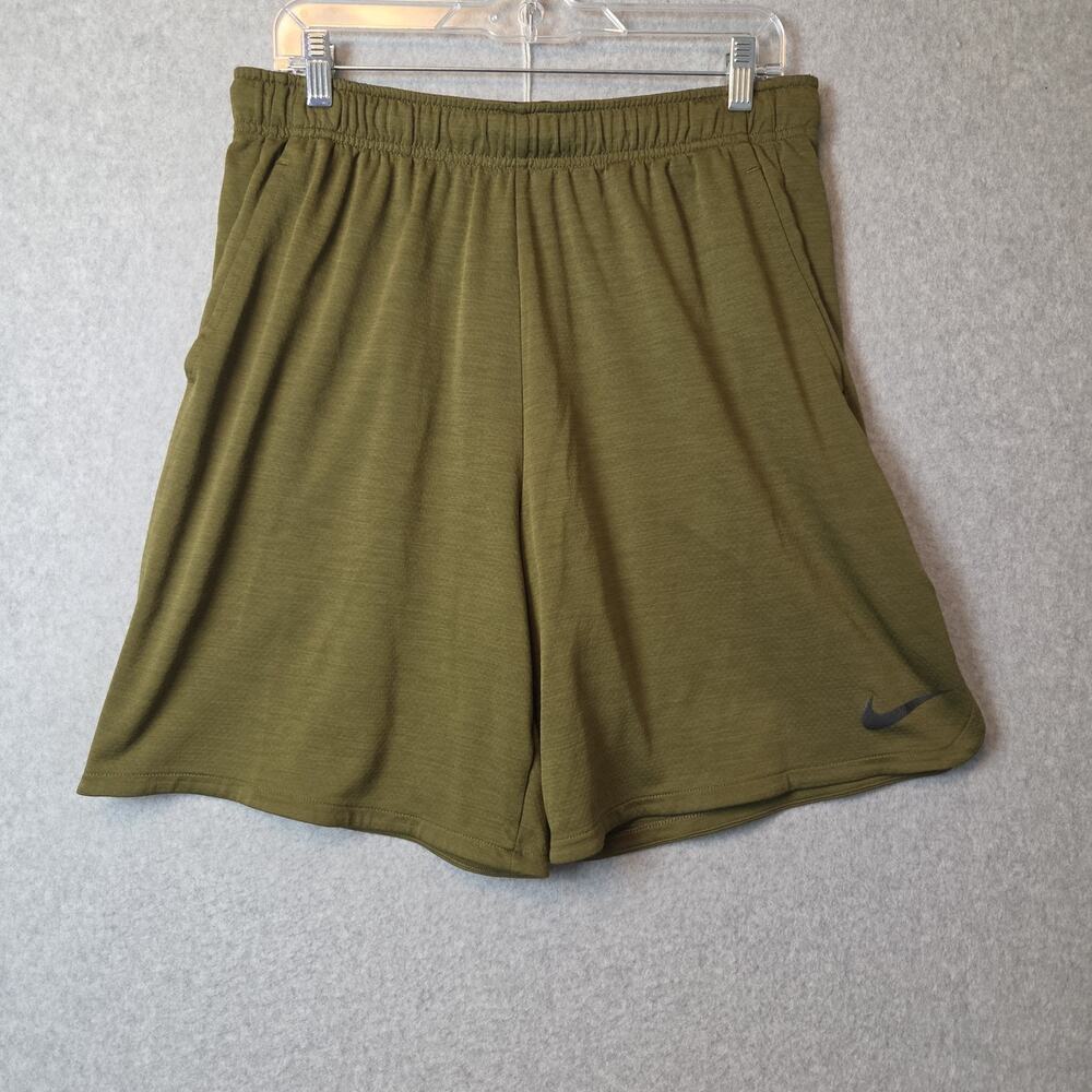 Nike Dri Fit Olive Green Drawstring Athletic Basketball Men's XL Pockets